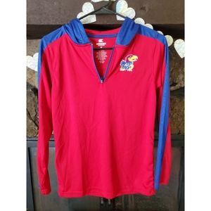Kansas Jayhawks pullover and tee
